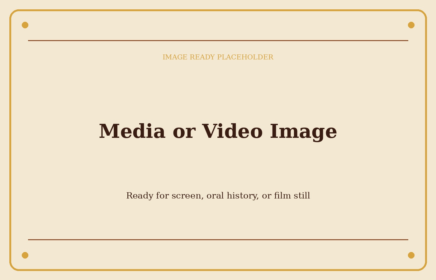Placeholder image for media and video